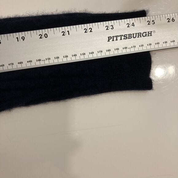 Nwot ABERCROMBIE&FITCH Sweater Women L Cashmere Cable-Knit Long-Sleeve - Picture 7 of 7